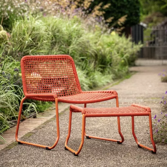 Lounge chair online and footstool