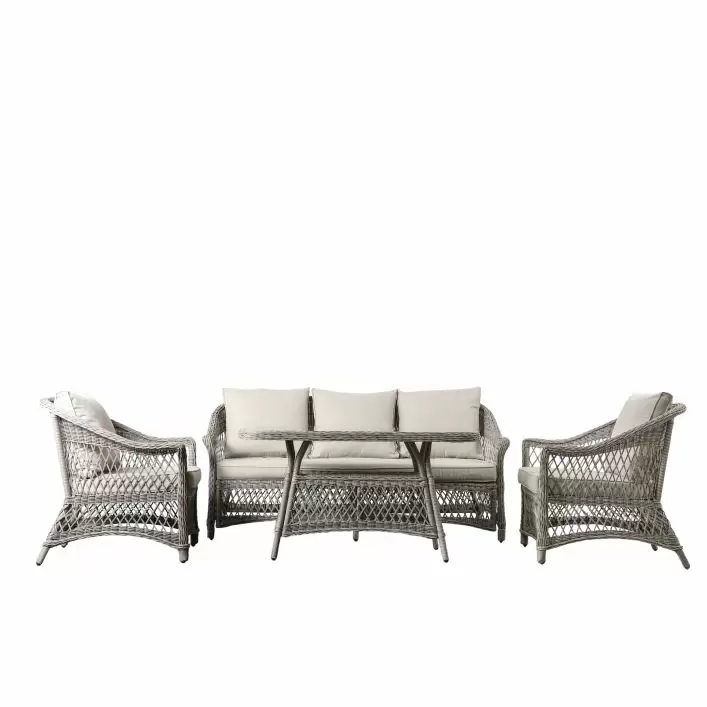 Menton Country Sofa Dining Tea Set Stone