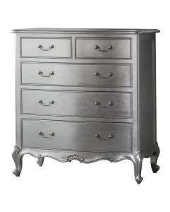Chic 5 Drawer Chest Silver 1 01112023120548