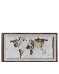 Gold Foil World Map Framed Art 1 30102023171307