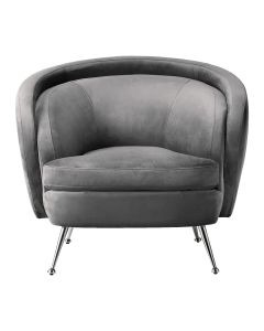 Tesoro Tub Chair Grey Velvet 1 13112023143654