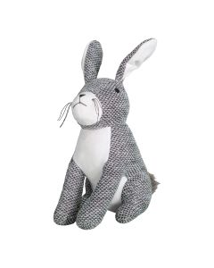 Rabbit Knitted Doorstop Grey 1 27022023122224