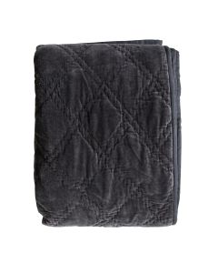 Quilted Diamond Bedspread Charcoal 1 11102023110655