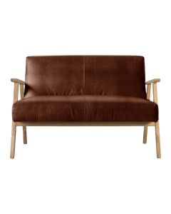 Neyland 2 Seater Sofa Vintage Brown Leather 1 20112023101412