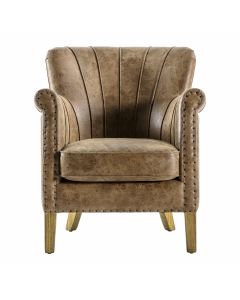 Hickman Armchair Brown Leather 1 17012023211337