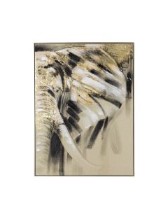 Wondering Elephant Abstract Framed Canvas 1 30102023180418