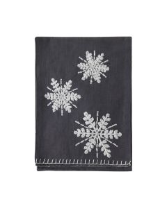 Emb Snowflakes Table Runner Charcoal Small 1 31102023045553