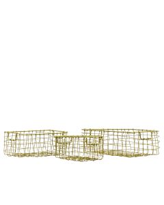 Mini Wire Baskets Set of 3 Antique Brass 1 30102023210844
