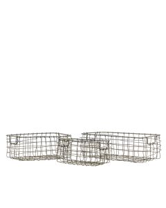 Mini Wire Baskets Set of 3 Antique Grey 1 30102023210937
