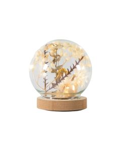 Dry Flora Globe with LED Cream & Yellow  1 31102023111056