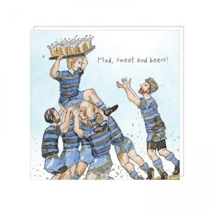 Mud, Sweat and Beers Greetings Card 6pk 1 26032025134113