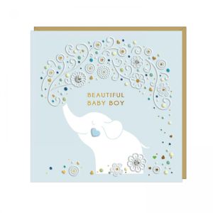 Baby Boy Elephant Greetings Card 6pk 1 26032025135433