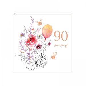 90 Years Young Greetings Card 6pk 1 26032025134401