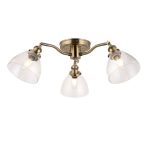 Hansen 3 Ceiling Light Antique Brass 1 03122025093633