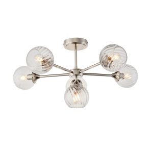 Allegra 6 Ceiling Light Bright Nickel 1 10102023004828