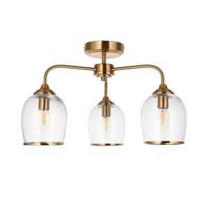Ashcroft Ceiling 3 Light Brushed Aged Brass 1 29102025005851