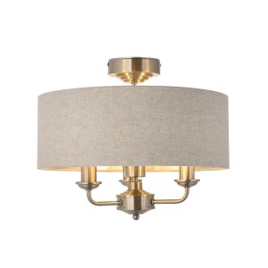 Highclere 3 Ceiling Light Brushed Chrome 1 22102026111040