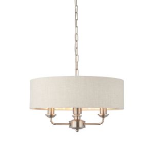 Highclere 3 Pendant Light Chrome & Natural Long 1 03122025103609