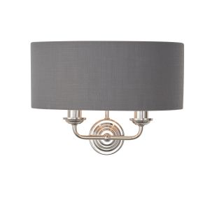 Highclere 2 Wall Light Nickel & Charcoal 1 03122025100425