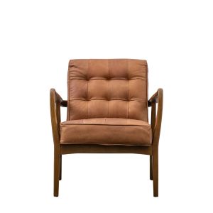 Humber Armchair Vintage Brown Leather 1 27032026125758