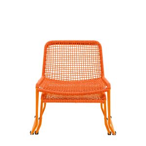 Sassano Lounge Chair with Footstool Orange 1 25112025002823