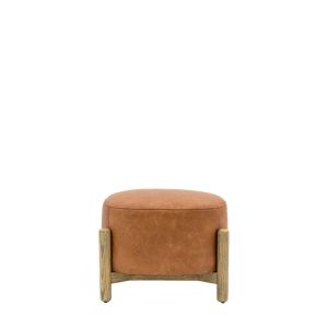 Tindon Footstool Vintage Brown Leather 1 15062026070103