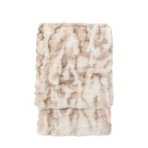 Deco Luxe Ruched Faux Fur Throw 1 23122025002845