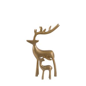 Woodland Set of 2 Metal Stags Gold 1 21102026030248