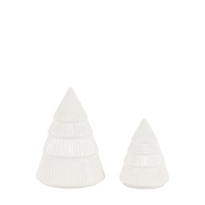 Woodland Set of 2 Ceramic Tree Ornament White 1 21102026025346